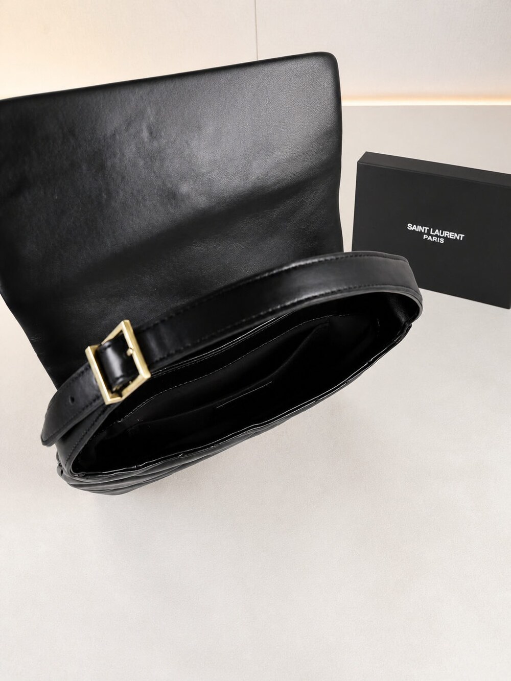 Yves Saint Laurent Quilted Jamie Shoulder Purse in Black with Gold Hardware - Picture 8 of 9
